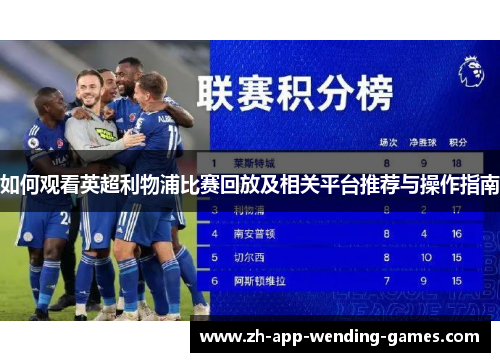 如何观看英超利物浦比赛回放及相关平台推荐与操作指南