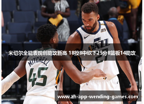米切尔全能表现创助攻新高 18投8中砍下25分8篮板14助攻 米切尔全能表现创助攻新高 18投8中砍下25分8篮板14助攻