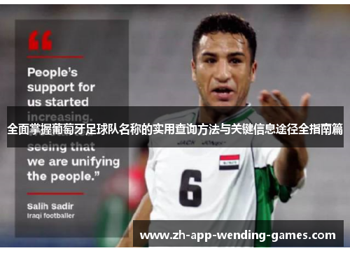 全面掌握葡萄牙足球队名称的实用查询方法与关键信息途径全指南篇